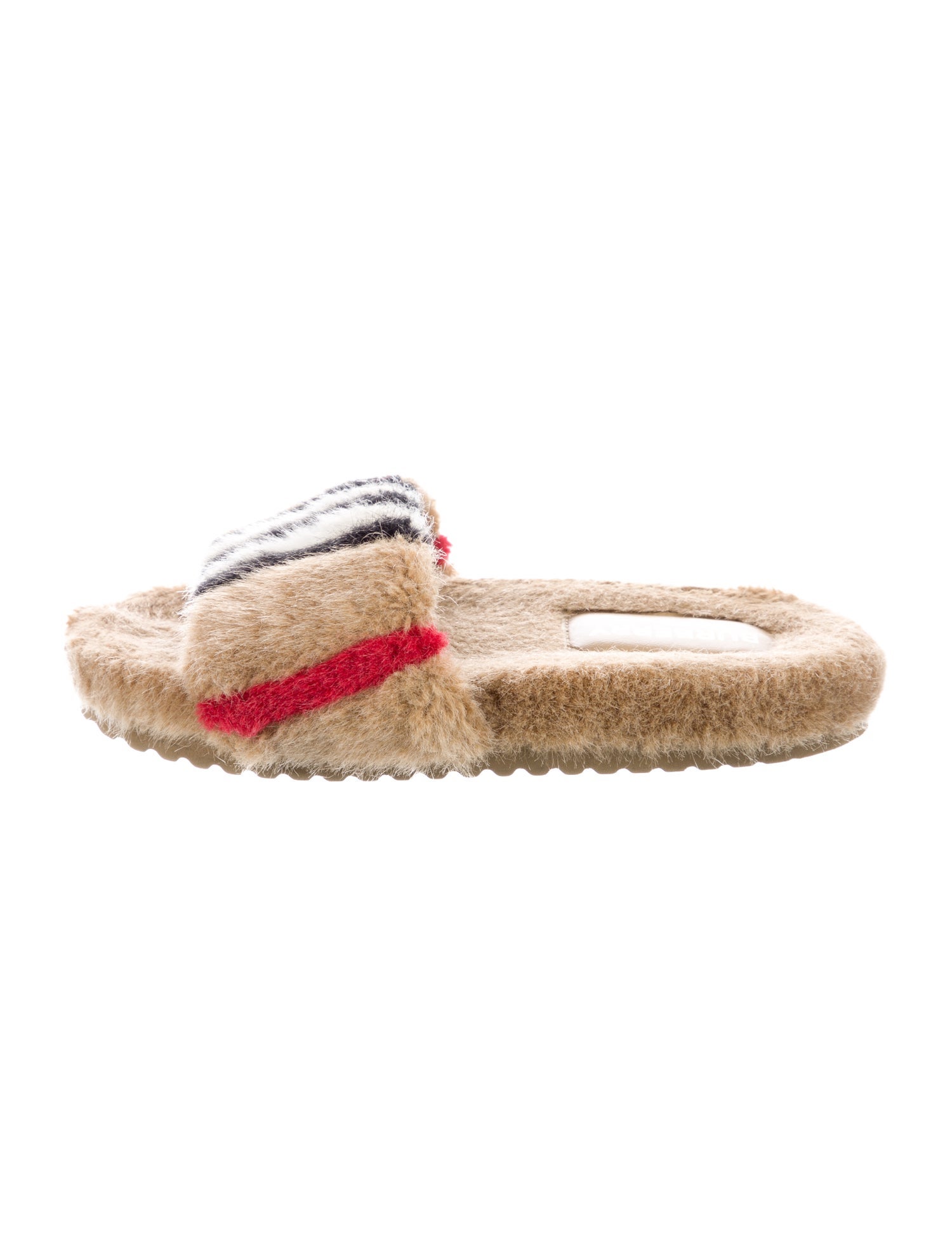 Burberry Girls' Faux Fur Slides