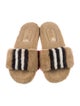 Burberry Girls' Faux Fur Slides
