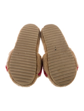 Burberry Girls' Faux Fur Slides