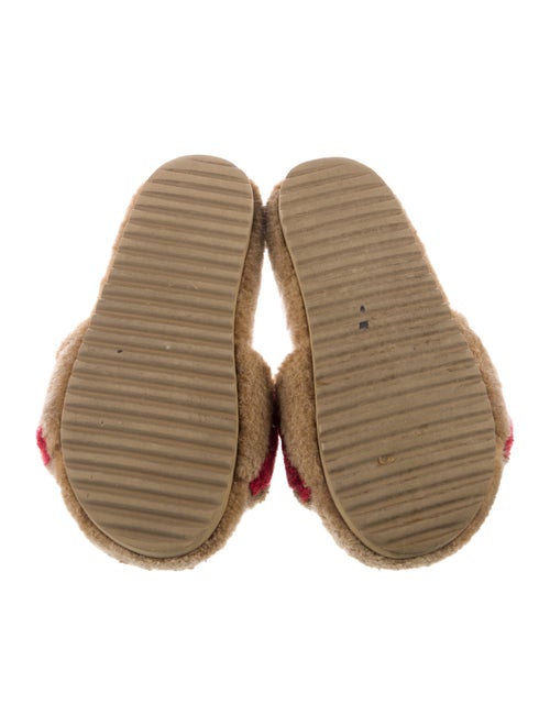 Burberry Girls' Faux Fur Slides