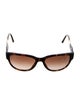 Burberry Check Trimmed Cat-Eye Sunglasses