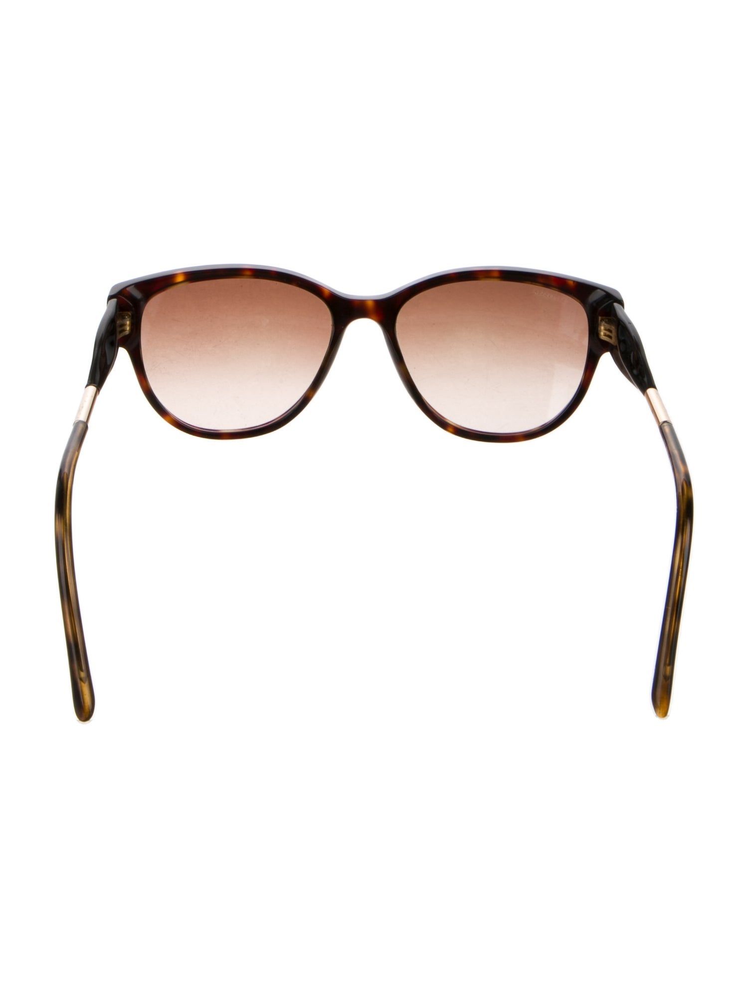 Burberry Check Trimmed Cat-Eye Sunglasses