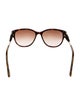 Burberry Check Trimmed Cat-Eye Sunglasses