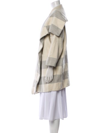 Burberry Wool Plaid Print Coat