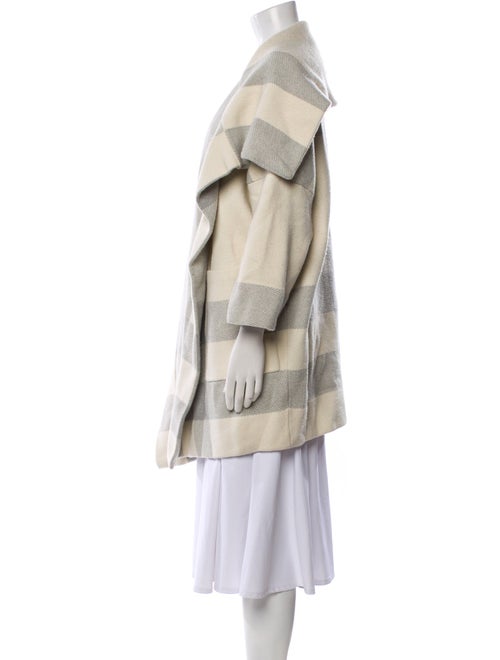 Burberry Wool Plaid Print Coat