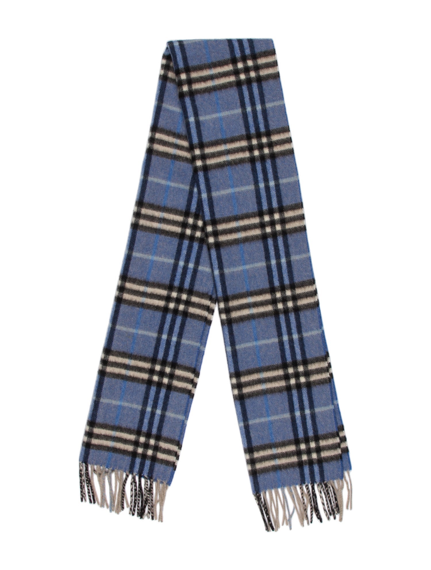 Burberry Cashmere Nova Check Pattern Scarf