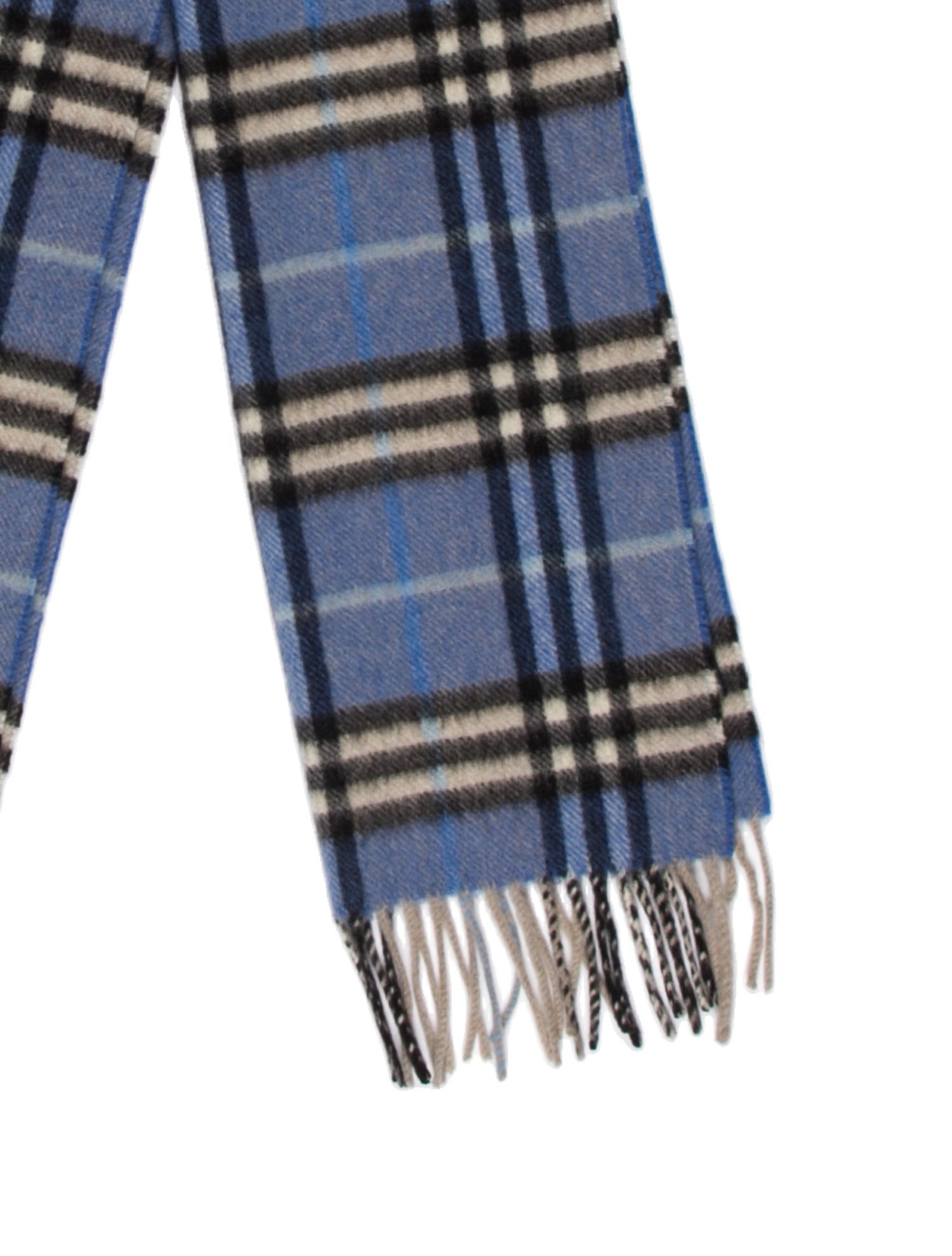 Burberry Cashmere Nova Check Pattern Scarf