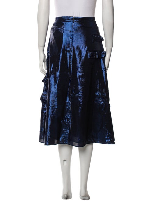 Burberry Silk Midi Length Skirt