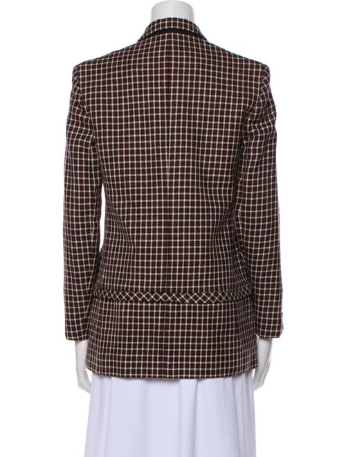 Burberry Plaid Print Blazer