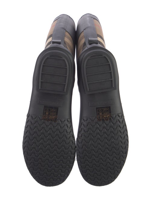 Burberry Nova Check Pattern Rubber Rain Boots
