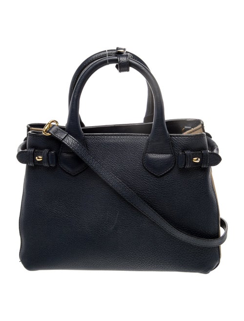 Burberry House Check Small Leather and House Check Banner Satchel