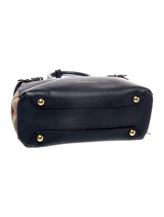 Burberry House Check Small Leather and House Check Banner Satchel