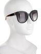 Burberry House Check Pattern Oversize Sunglasses
