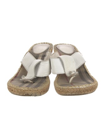 Burberry Leather Espadrilles