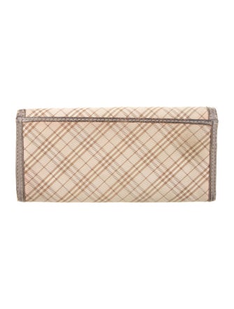 Burberry Canvas Continental Wallet