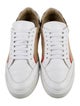 Burberry Check and Leather Sneakers Sneakers
