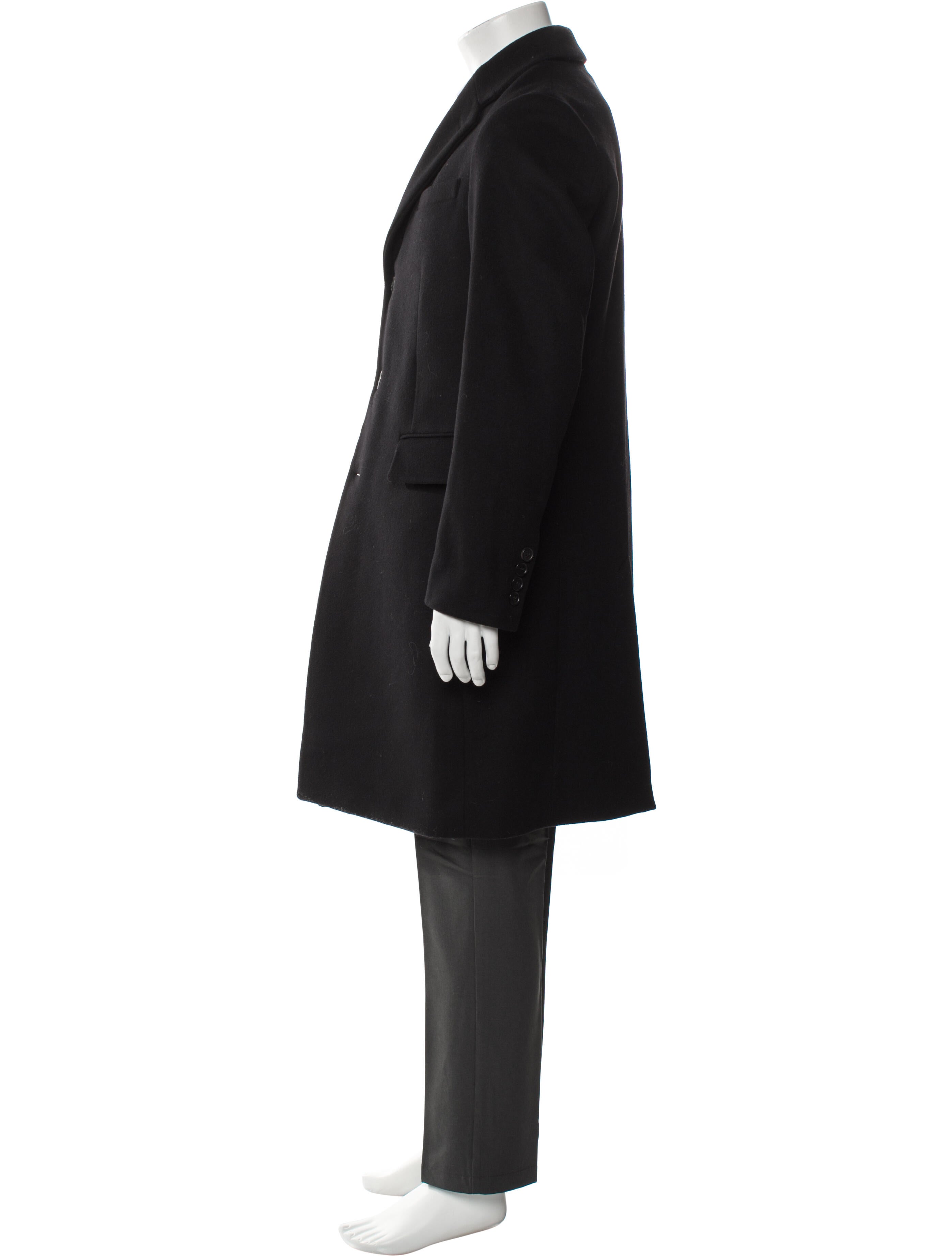 Burberry Abstract Check Virgin Wool Overcoat