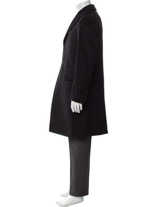 Burberry Abstract Check Virgin Wool Overcoat