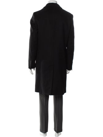 Burberry Abstract Check Virgin Wool Overcoat