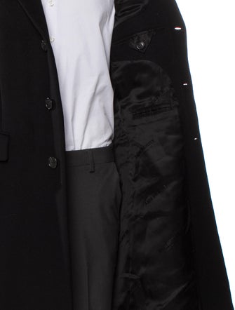 Burberry Abstract Check Virgin Wool Overcoat