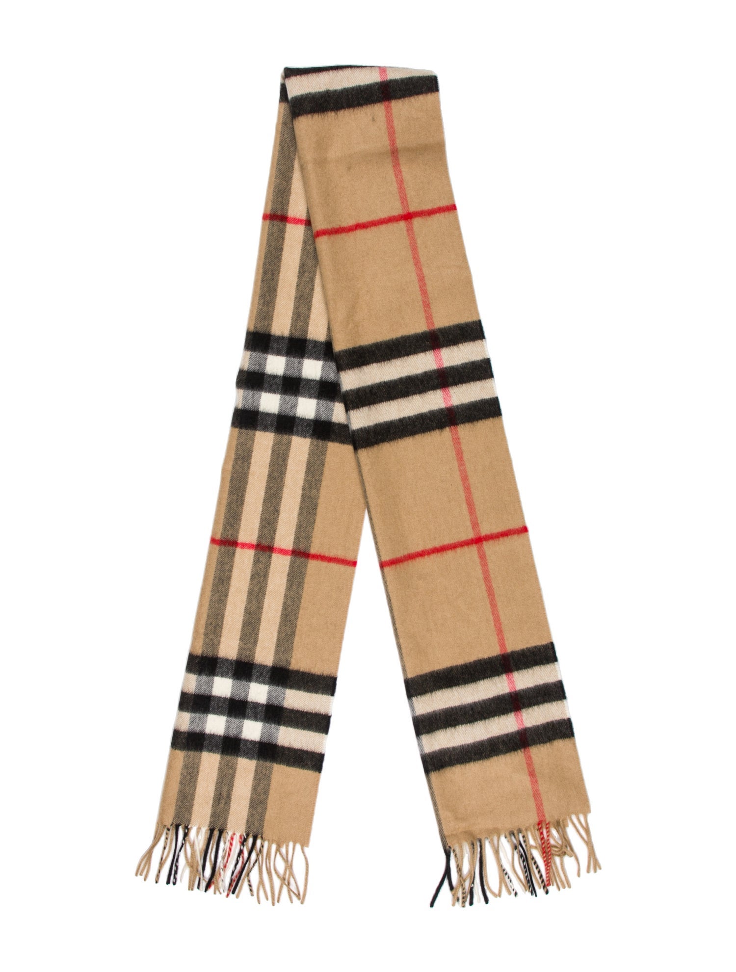 Burberry Cashmere Striped Scarf w/ Tags