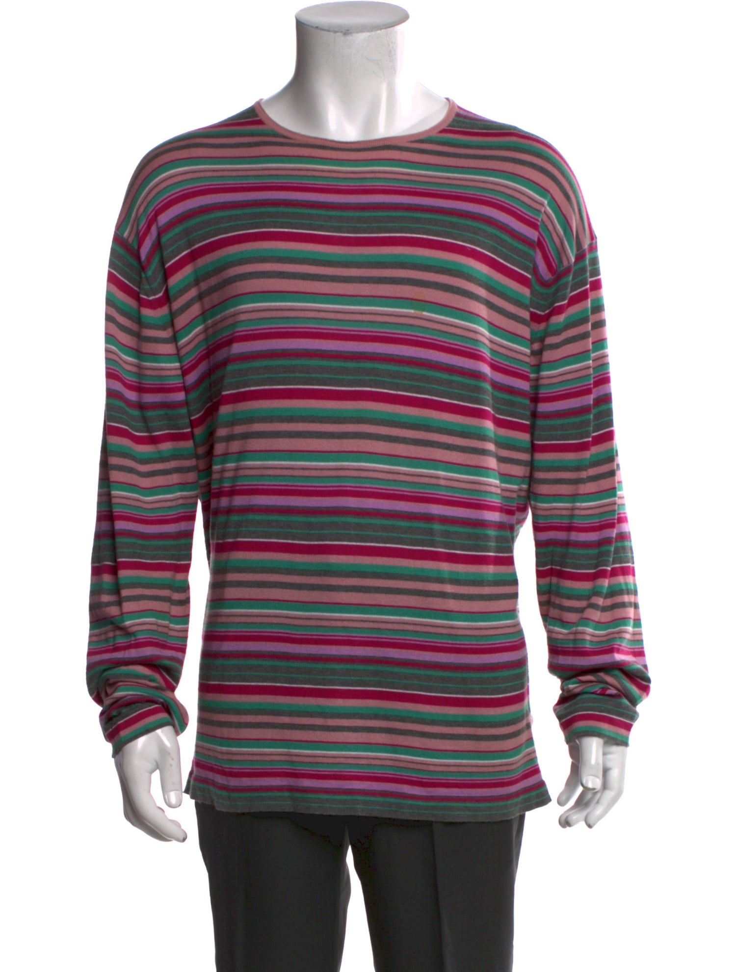 Burberry London Striped Crew Neck Pullover