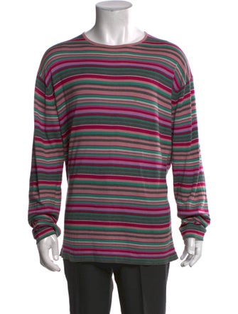 Burberry London Striped Crew Neck Pullover