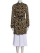 Burberry Animal Print Faux Fur Coat