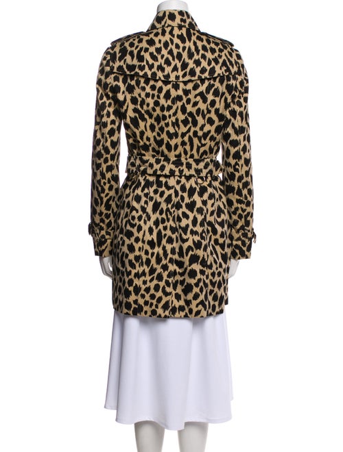 Burberry Animal Print Faux Fur Coat