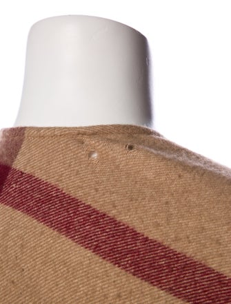 Burberry Merino Wool Plaid Print Sweater