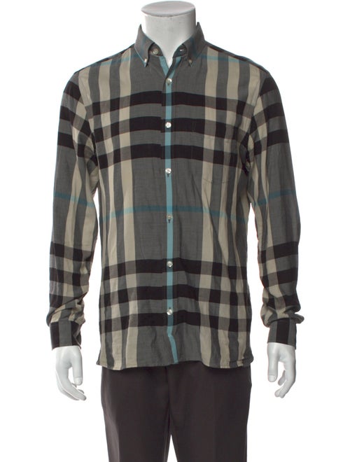 Burberry House Check Pattern Long Sleeve Shirt