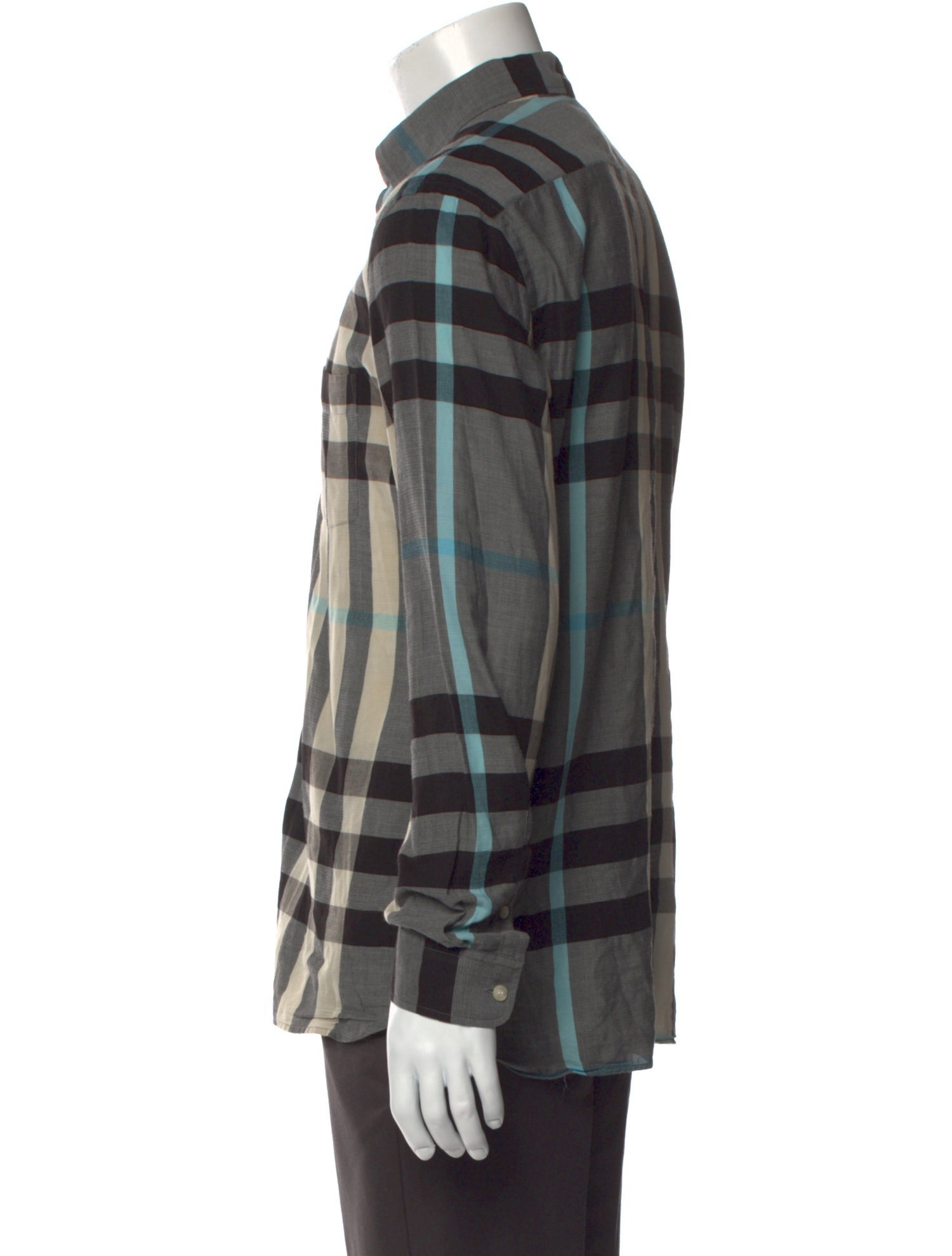 Burberry House Check Pattern Long Sleeve Shirt