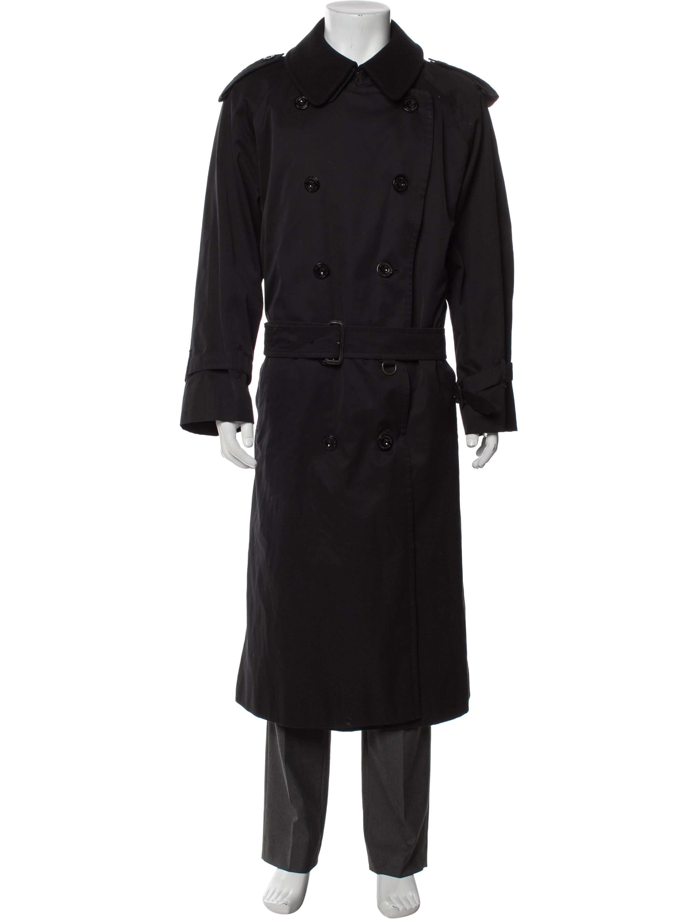 Burberry London Nova Check Pattern Trench Coat