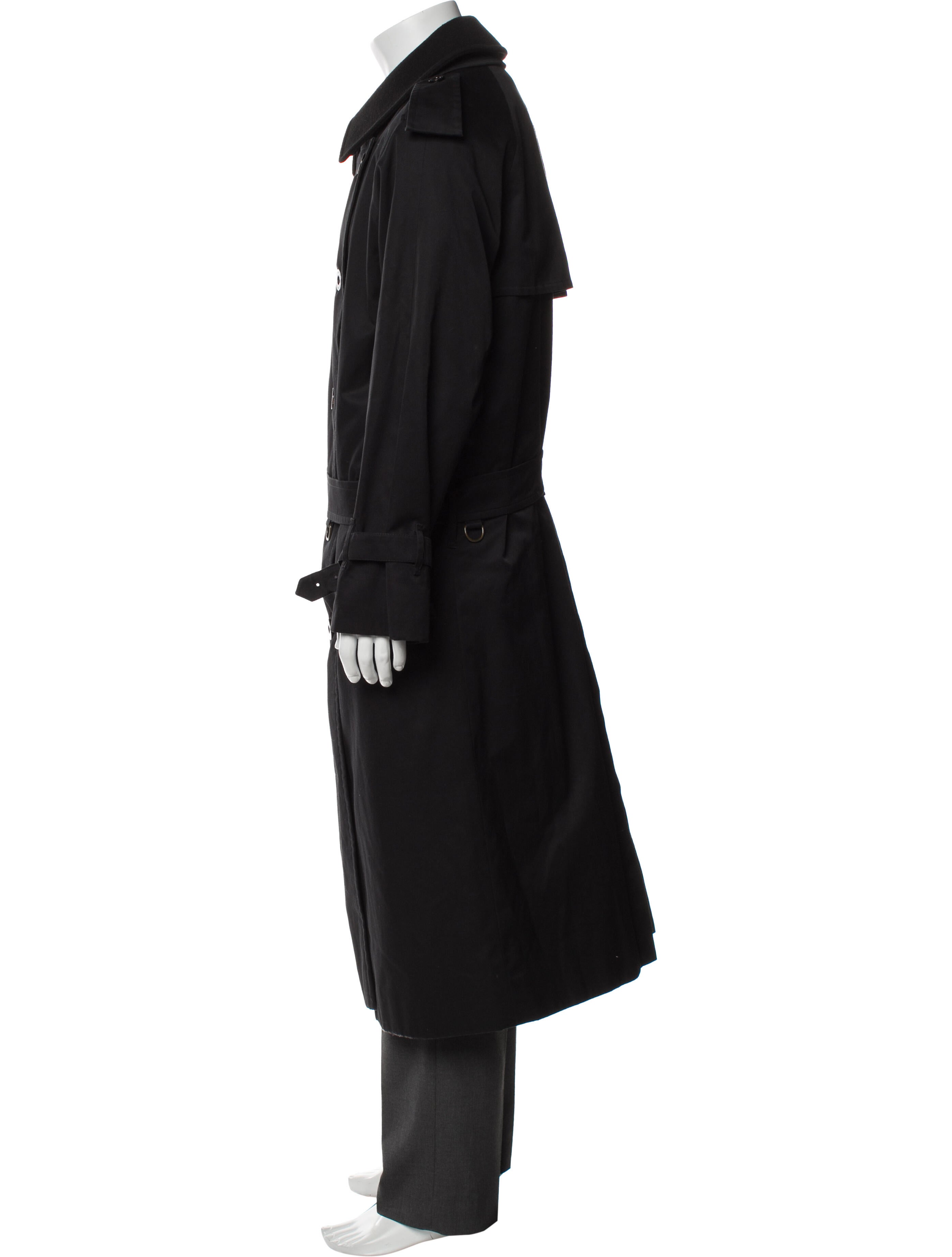 Burberry London Nova Check Pattern Trench Coat