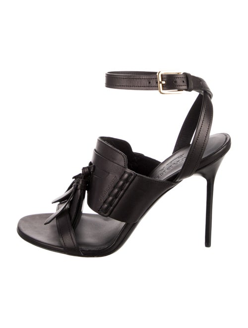 Burberry Leather Tassel Accents D'Orsay Pumps