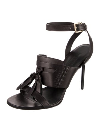 Burberry Leather Tassel Accents D'Orsay Pumps