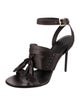 Burberry Leather Tassel Accents D'Orsay Pumps
