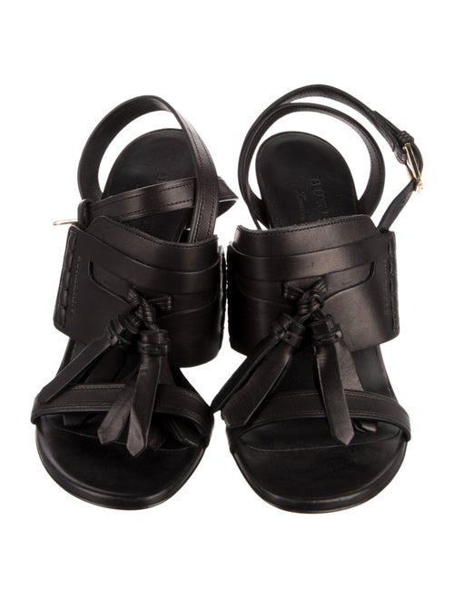 Burberry Leather Tassel Accents D'Orsay Pumps