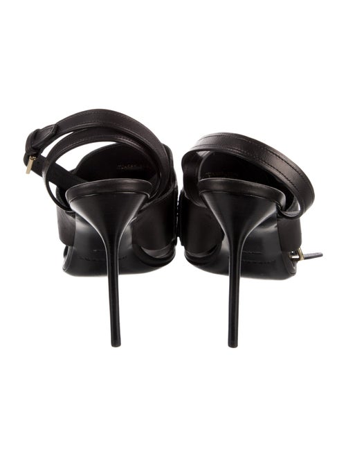 Burberry Leather Tassel Accents D'Orsay Pumps