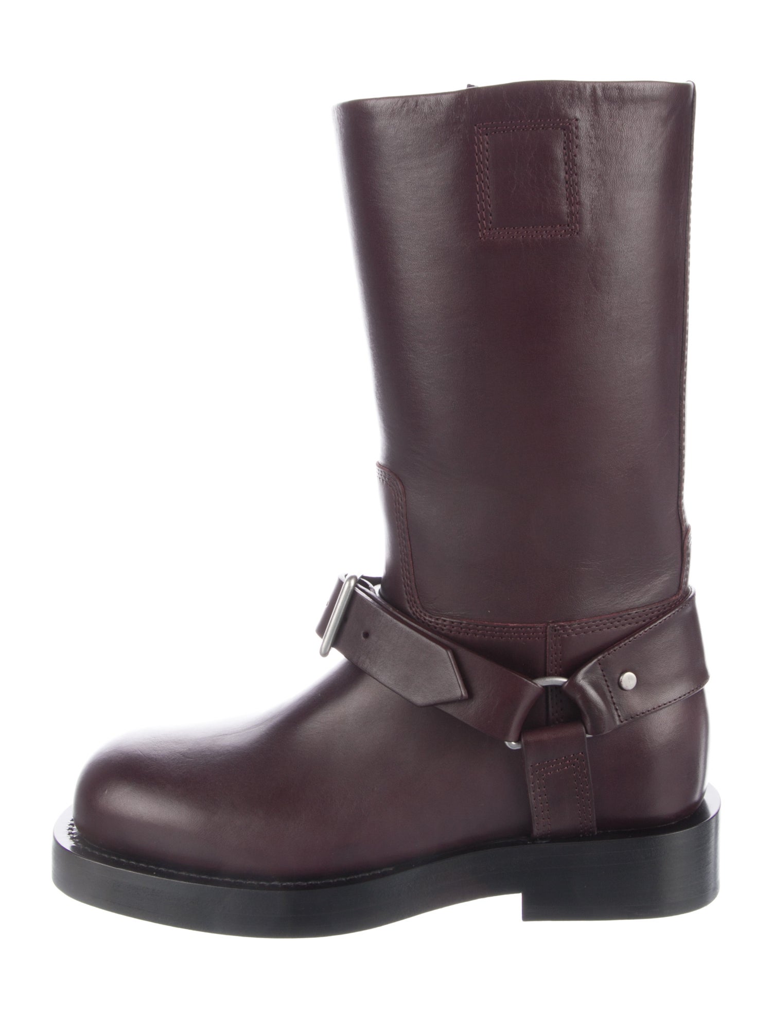 Burberry Leather Moto Boots
