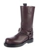 Burberry Leather Moto Boots