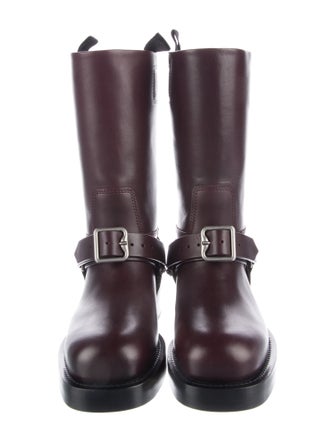 Burberry Leather Moto Boots