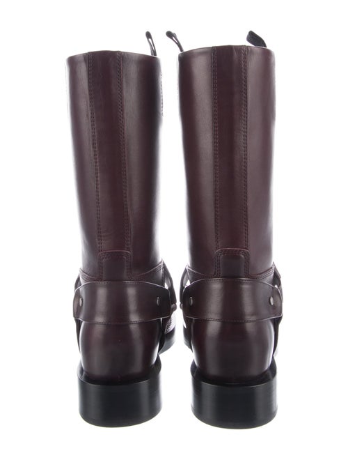 Burberry Leather Moto Boots