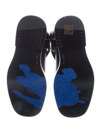 Burberry Leather Moto Boots