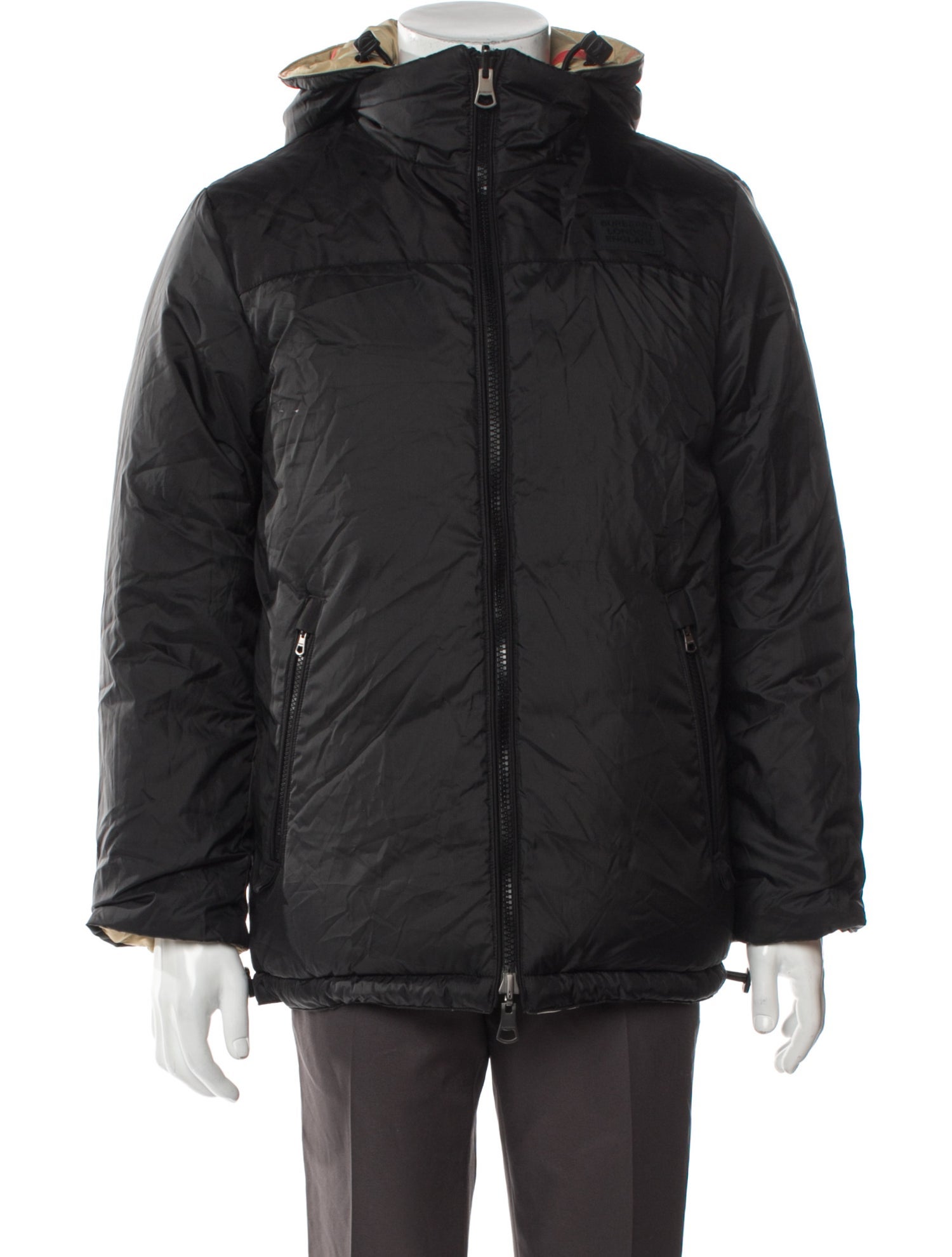 Burberry House Check Pattern Puffer Coat
