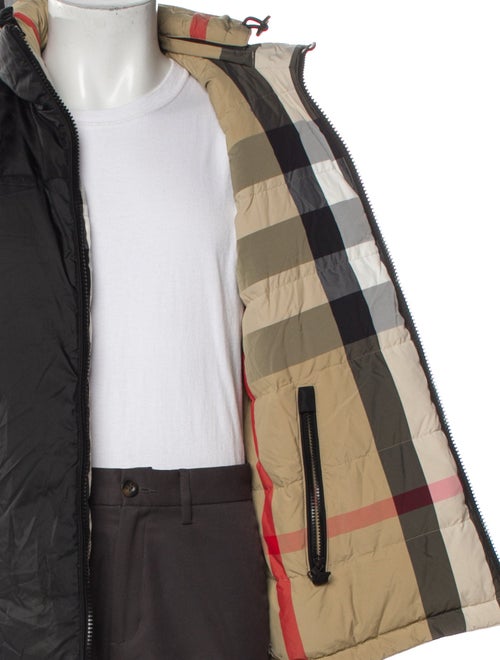 Burberry House Check Pattern Puffer Coat