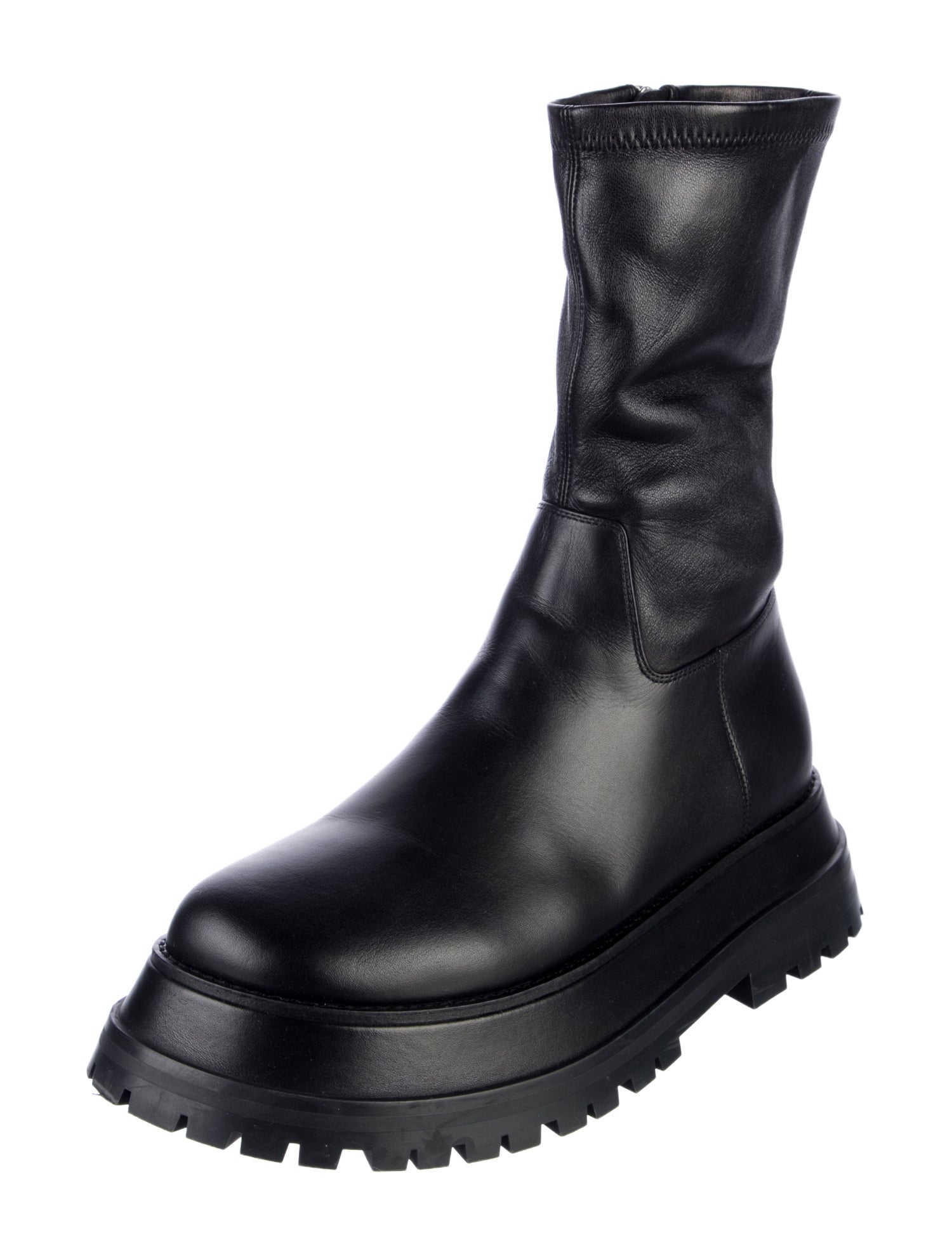 Burberry Leather Moto Boots