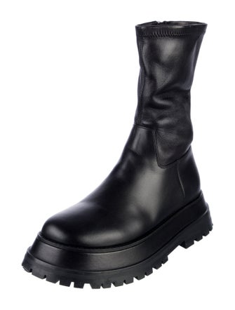 Burberry Leather Moto Boots