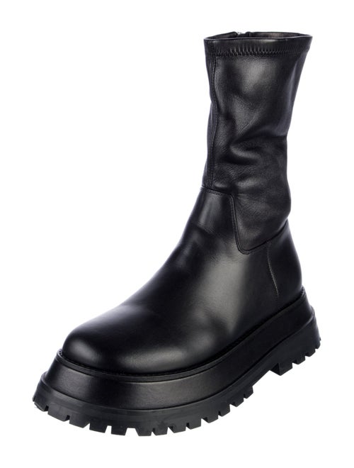 Burberry Leather Moto Boots