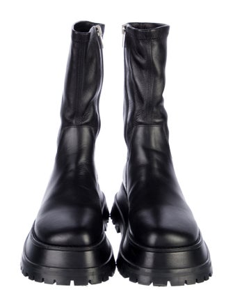 Burberry Leather Moto Boots